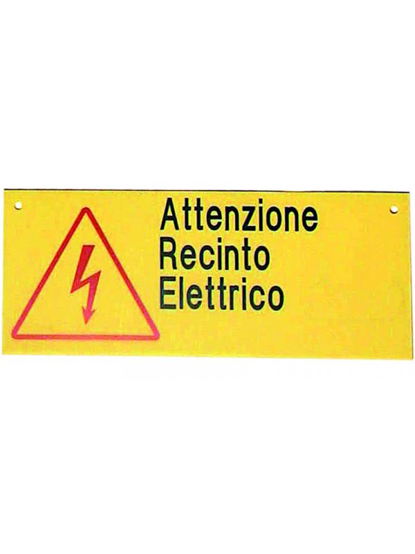 Cartello Segnalazione Recinto Elettrico TATTINI